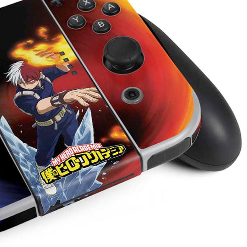 My Hero Academia Shoto Todoroki Season 4 Nintendo Switch OLED (2021) Skin